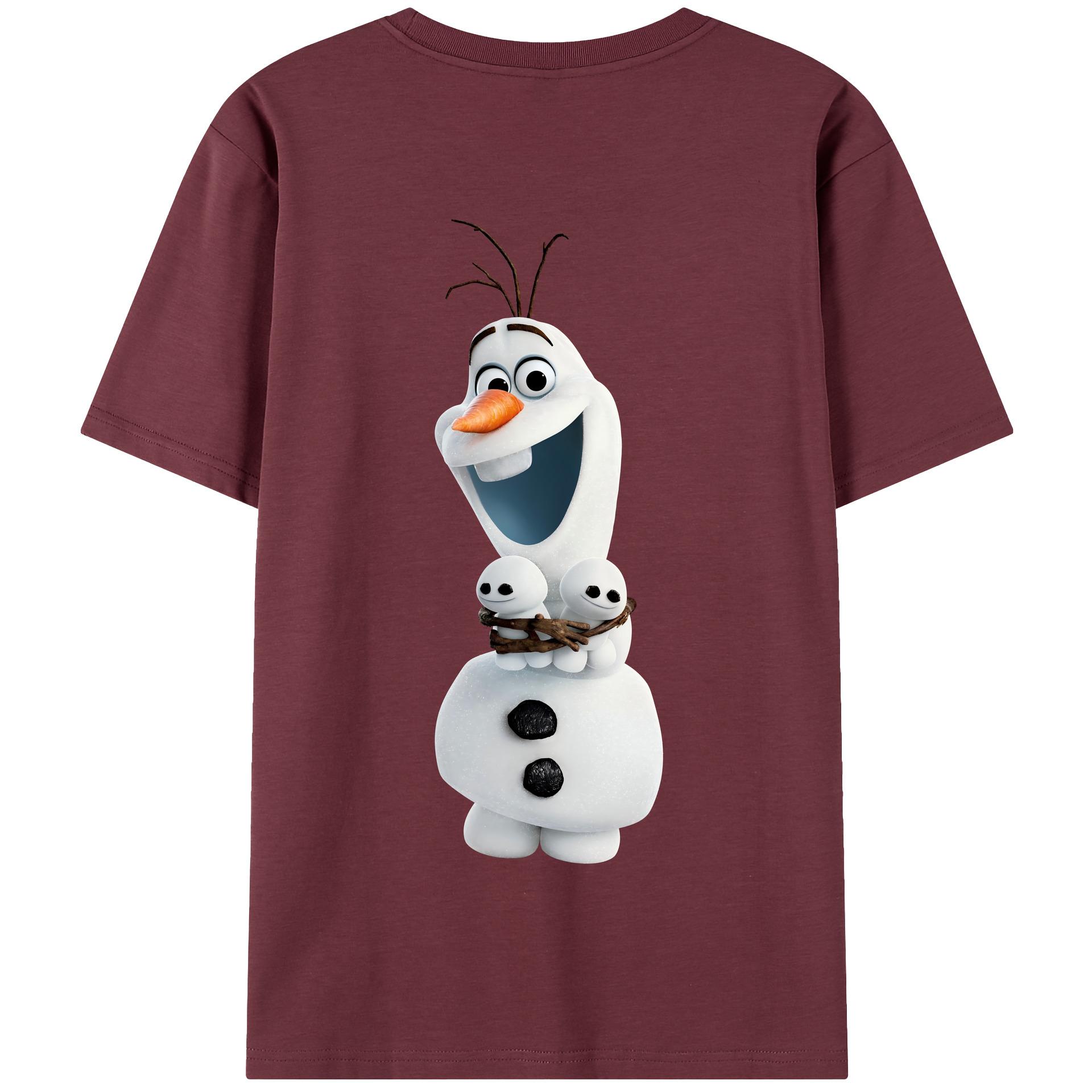 （画像用） アナと雪の女王 アンナ エルサ Frozen Anna Elsa 綿100％半袖Tシャツ（背面プリント）